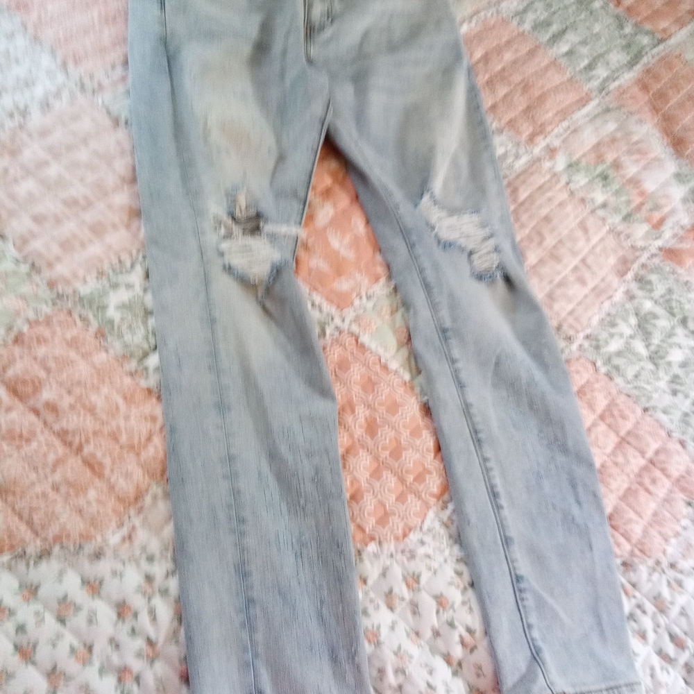 Distressed Light Blue Men's Jeans